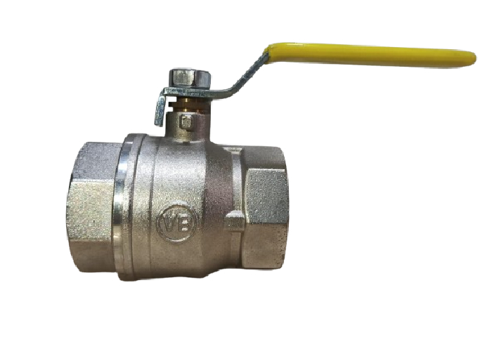 High-quality brass ball valve from top Indian manufacturer Brass ball valve manufactured in India with yellow handle - durable industrial valve